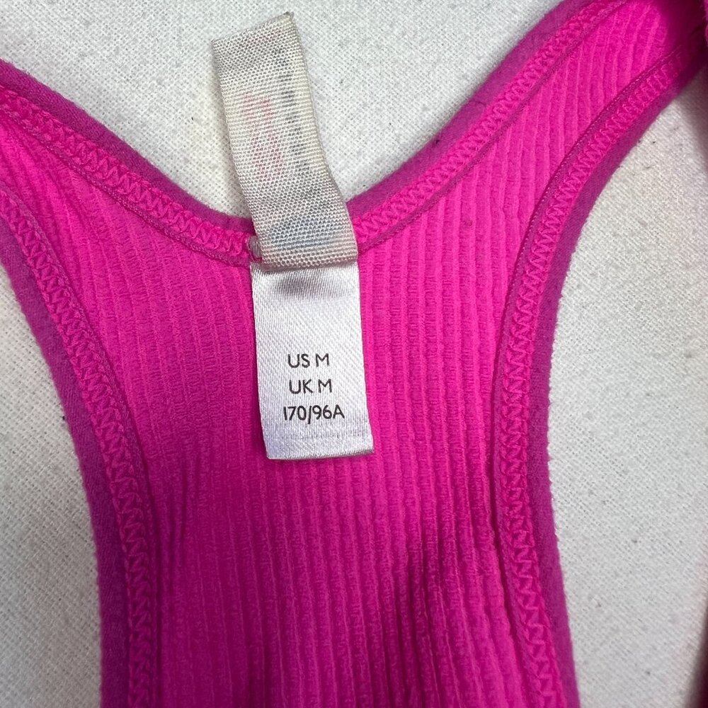 Free People Movement Free Throw Crop Tank Women‎ Medium Ribbed Neon Pink - Picture 3 of 7